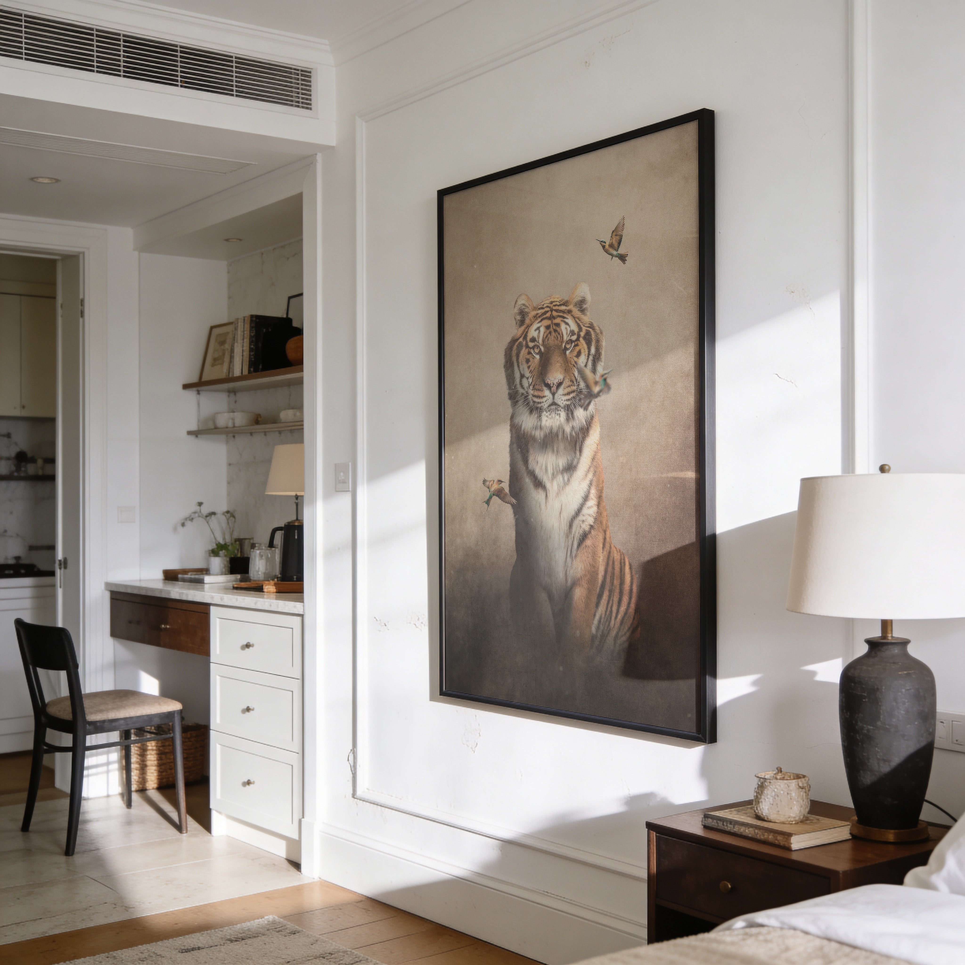 Tiger with Bee-eaters Light