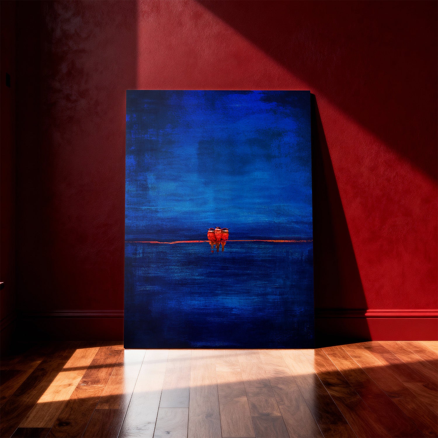 Three Little Birds Deep Blue