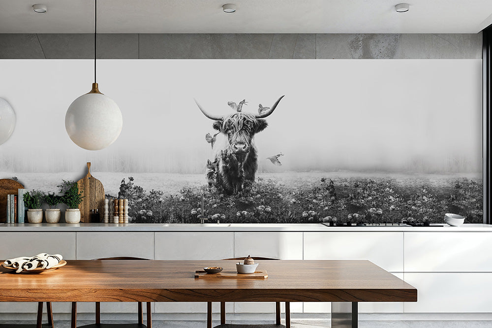 White Highlander Kitchen Backsplash